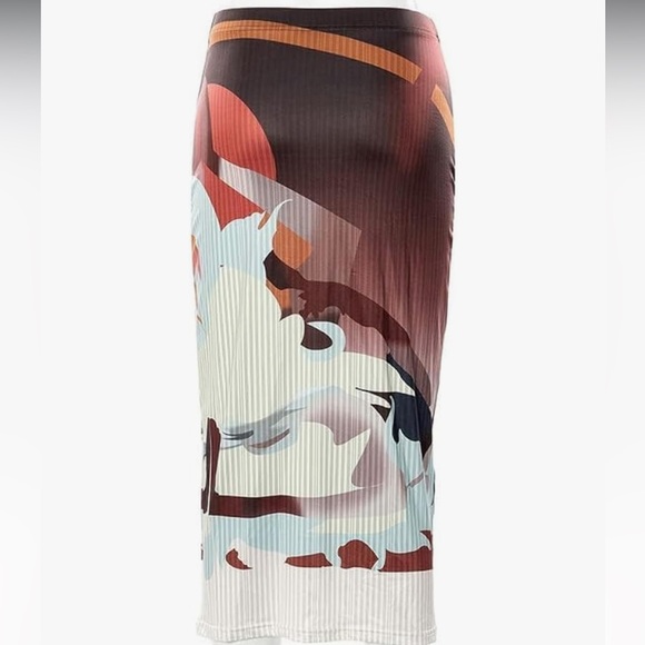 Animated midi Skirt high waisted - Picture 3 of 3